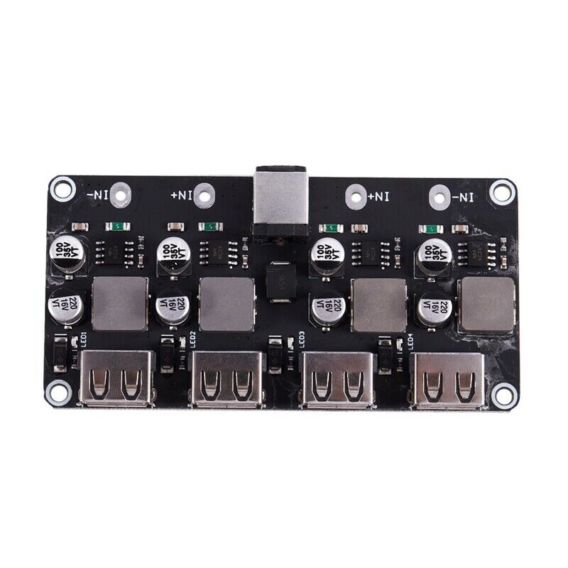 4 Channel Usb Qc3.0 Qc2.0 Dc-Dc Buck Converter Charging  Module 6-32V 9V 12V 2D2