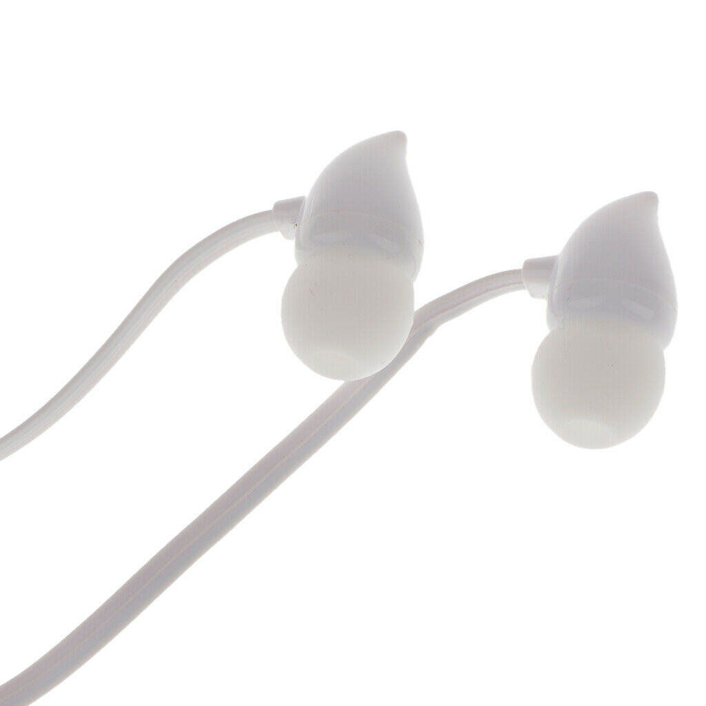 Cute Cartoon in-ear 3.5mm Wired Headphone Earphone with Mic for Phone White