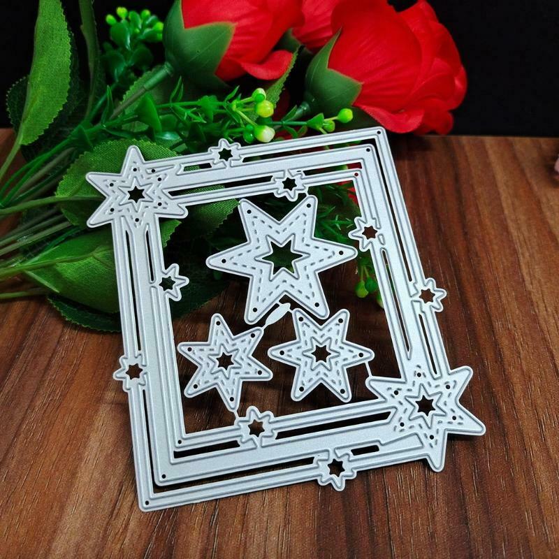 Star Frame Metal Cutting Dies Stencil Scrapbooking DIY Album Stamp Paper Card