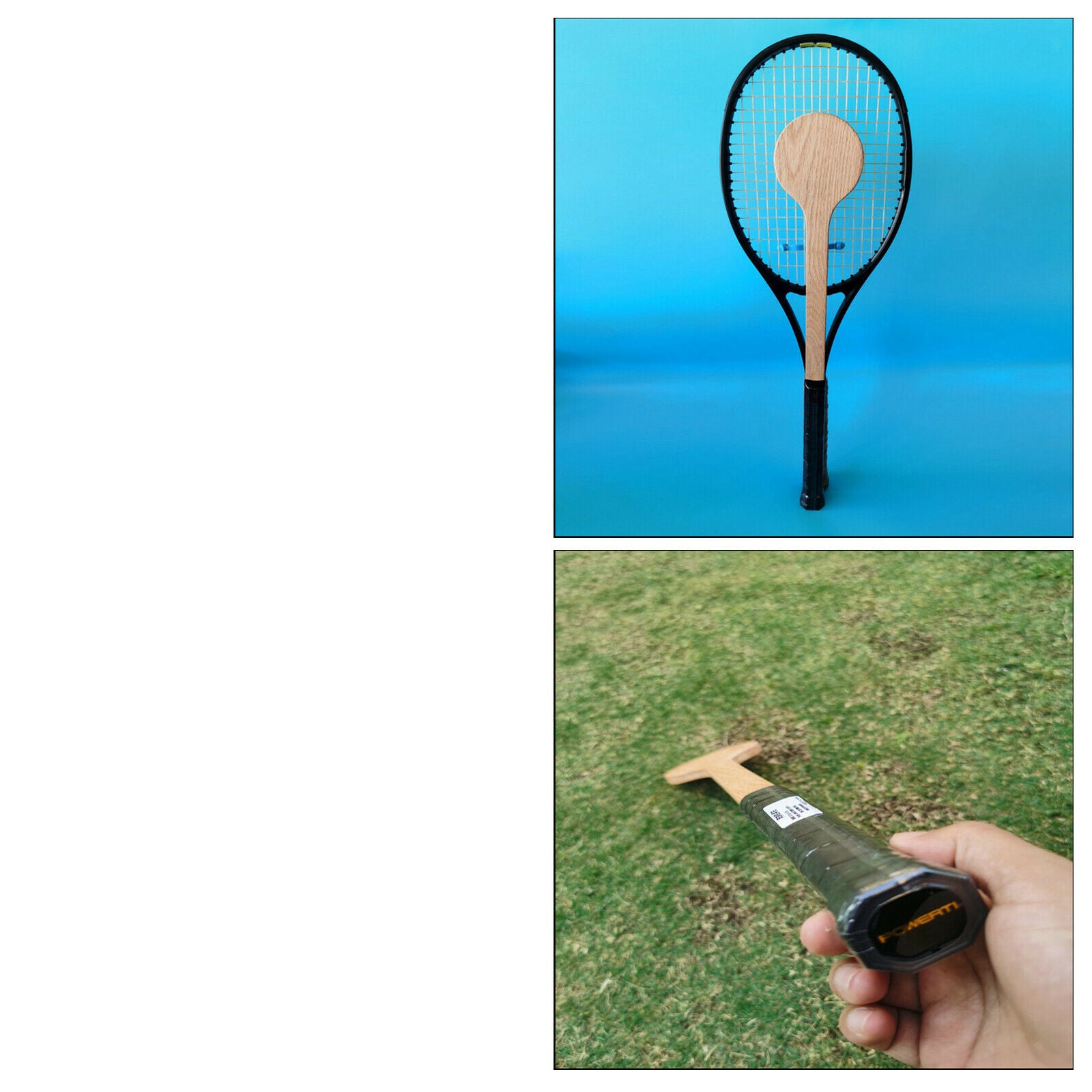 Tennis Pointer Wood Tennis Spoon Tennis Racket Sweet Spot Practice Accurate