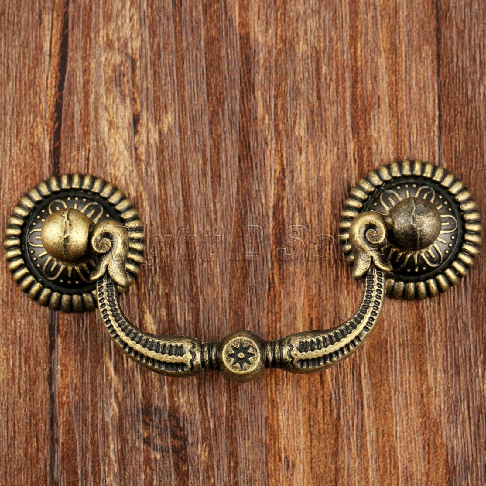 European Style Door Handle Retro Jewelry Box Drawer Pulls Furniture Cabinet Knob