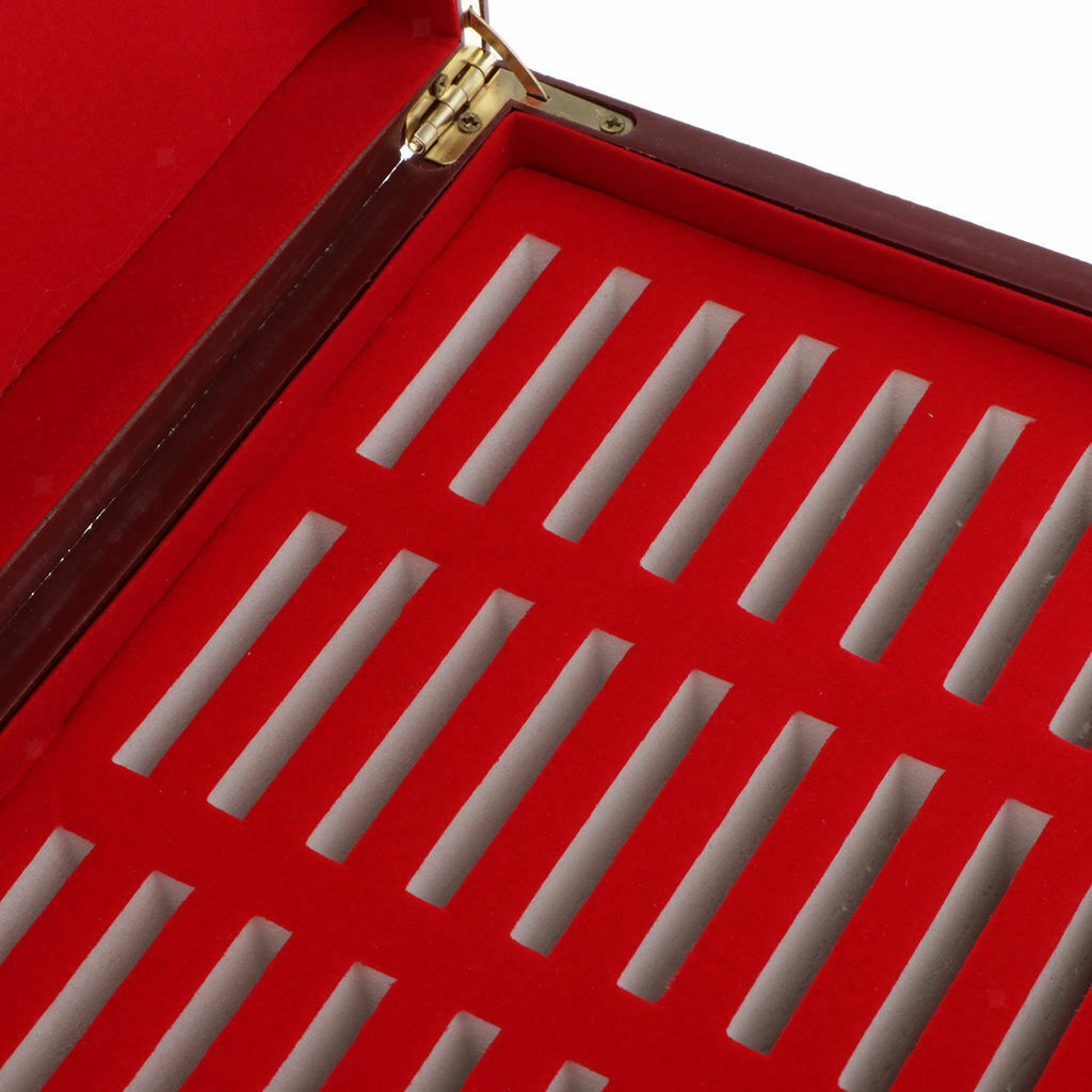 Handmade Wooden Box for Storing 30 Coins 46mm Collection