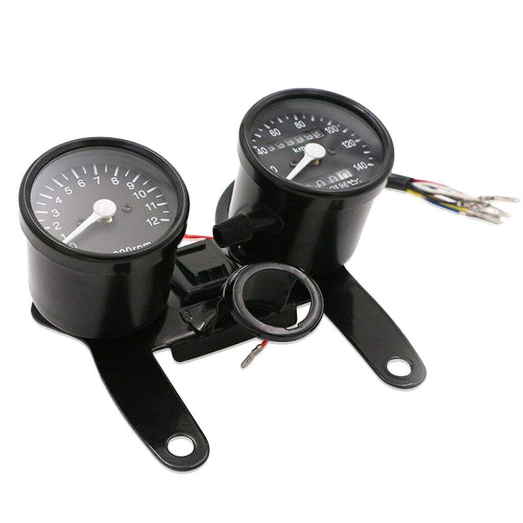 Black Retor ATV LED Backlight Digital Tachometer Speedometer Odometer Gauge