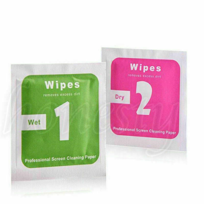 50PCS Camera Lens Cleaning Cloth LCD Screens Dust Removal Wet Dry Wipe Paper