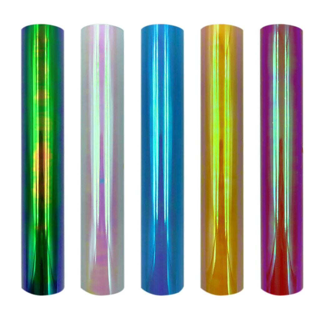 Holographic Heat Transfer Vinyl HTV Roll for DIY T Shirt Garment