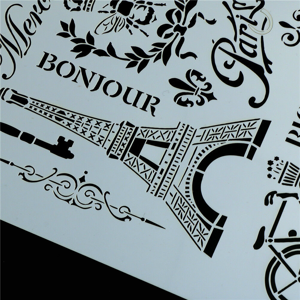 tower bicycle layering stencils for wall painting scrapbooking stamp albu.l8
