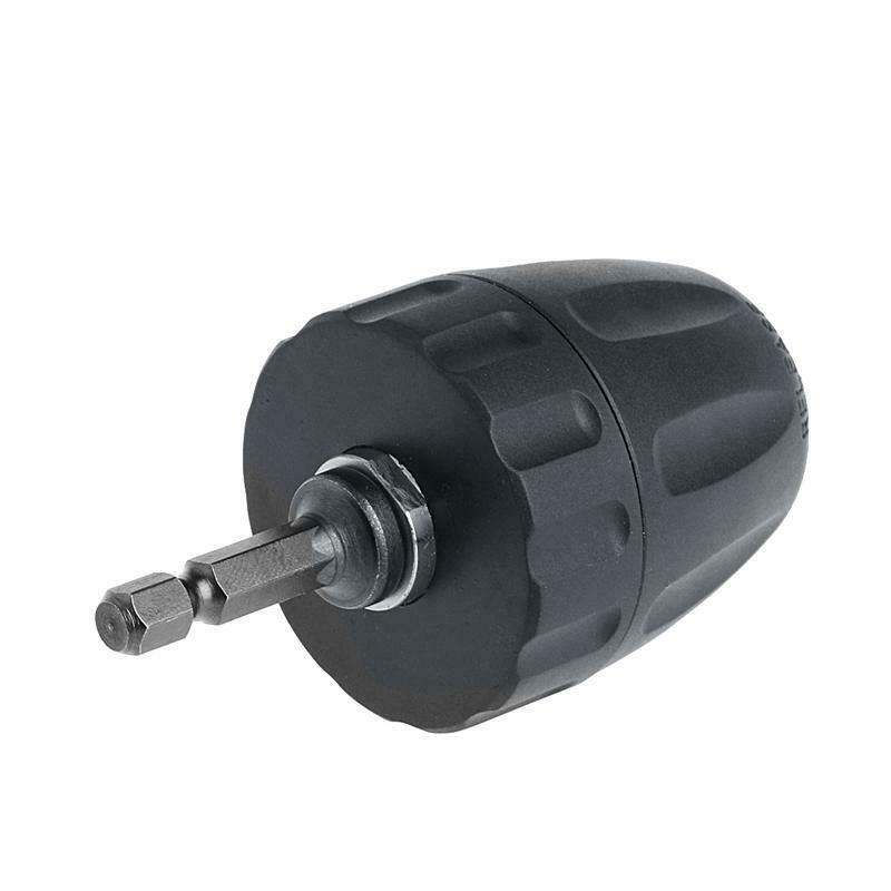 0.8-10mm Keyless Drill Chuck Converter 3/8" 24UNF + 1/4" Hex Shank SDS Adaptor