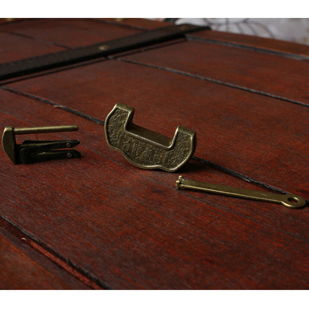 2 Pieces Zinc Alloy Chinese Mini Combination Love Lock Padlock for Furniture