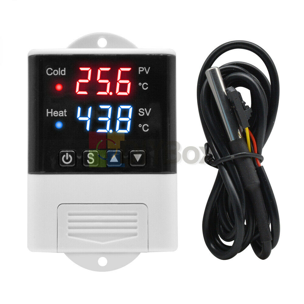 Dual LED Red+Blue Temperature Controller Thermostat DTC2210 Digital AC110V-220V