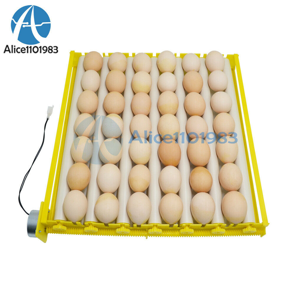 360 Degree Automatic Rotary Egg Turner Roller Tray 42  Hatching Incubator