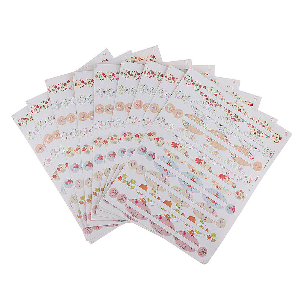 10 Sheets of Essential Oil Labels / Aromatherapy Labels PVC Adhesive Label
