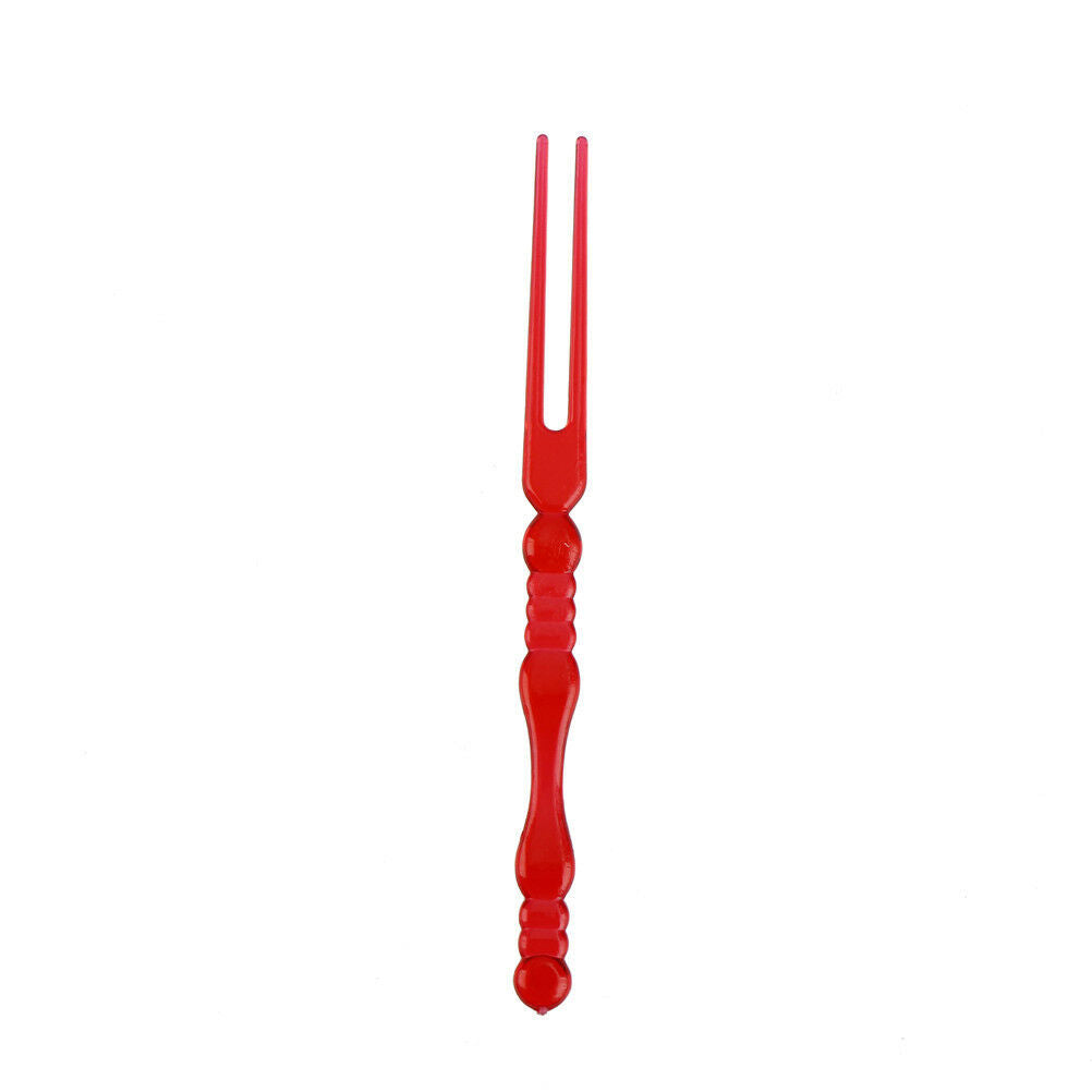100Pcs Disposable Plastic Fruit Cake Dessert Fork Picks Party Tableware De_DD