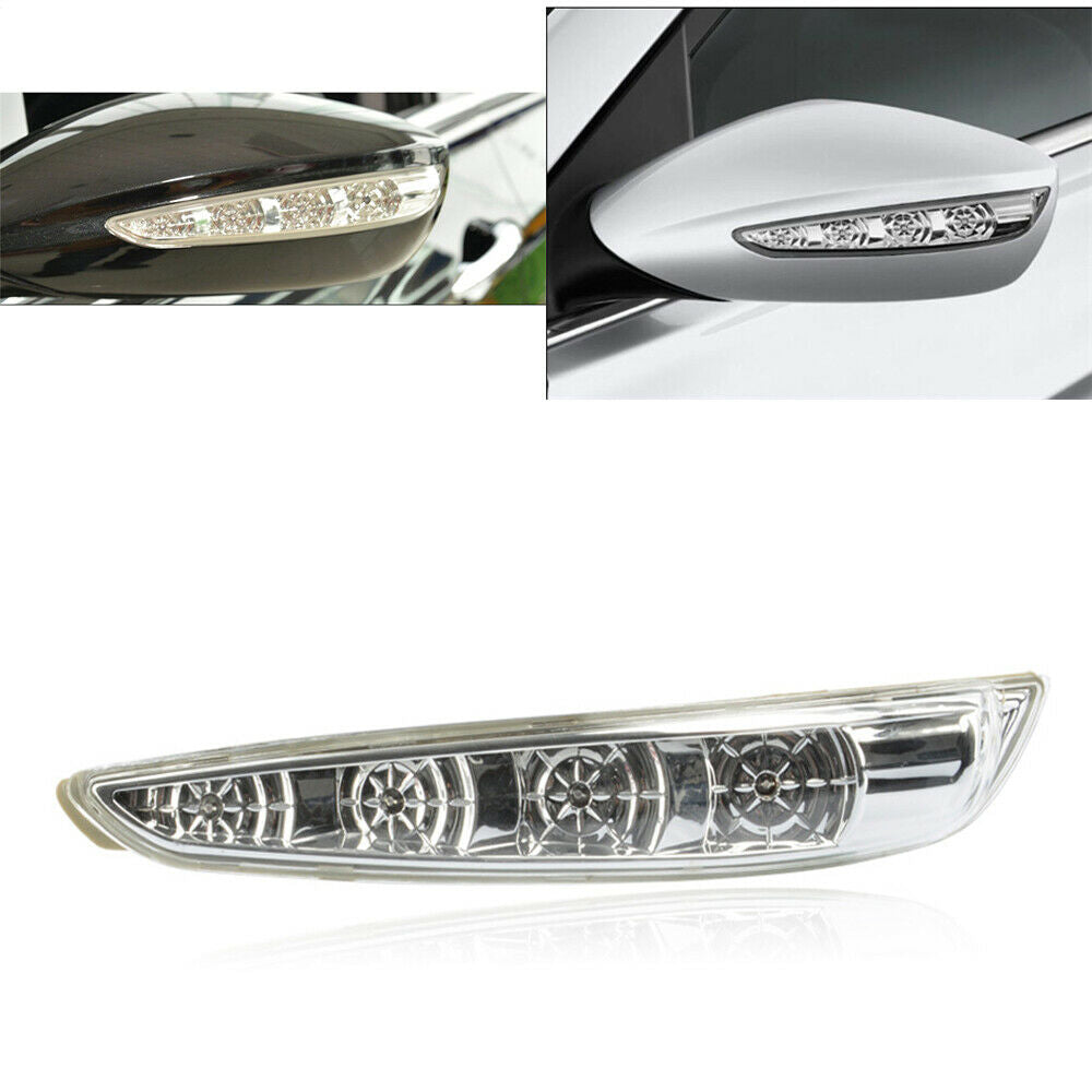 For 2011-15 Hyundai Sonata 8th i45 Left Turn Signal Mirror Light Lamp Clear Lens