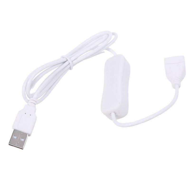 USB 2.0 Extension Cable with ON/Off Switch for USB LED Strips Fan Charger Laptop