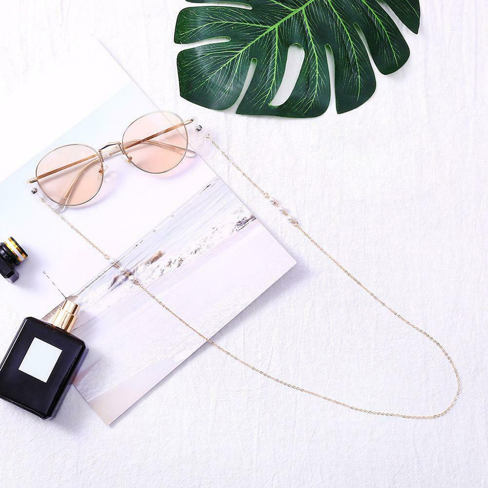 Sunglasses Strap Necklace Eyeglass Lanyard Chain 3 Beads Women Men Jewelry
