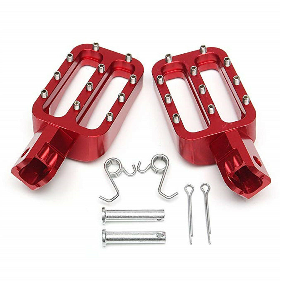 1 Pair Black CNC Aluminum Pit Bike Motorcycle Foot Pegs Footrests Footpegs