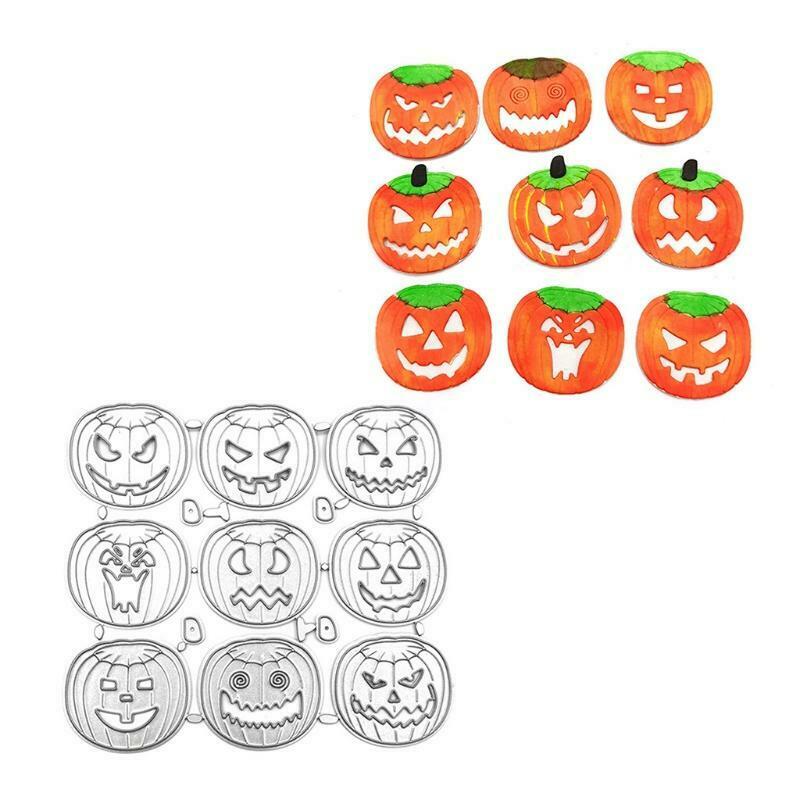 Halloween Pumpkin Ghost Metal Cutting Dies Stencil Scrapbooking DIY Album Stamp