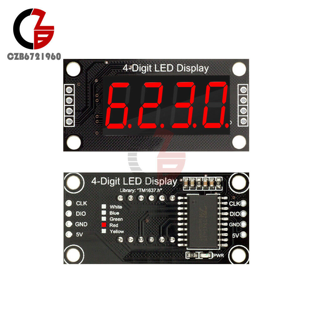 TM1637 0.36 "inch 4-digit Tube LED Digital Display Module Board For Arduino Red