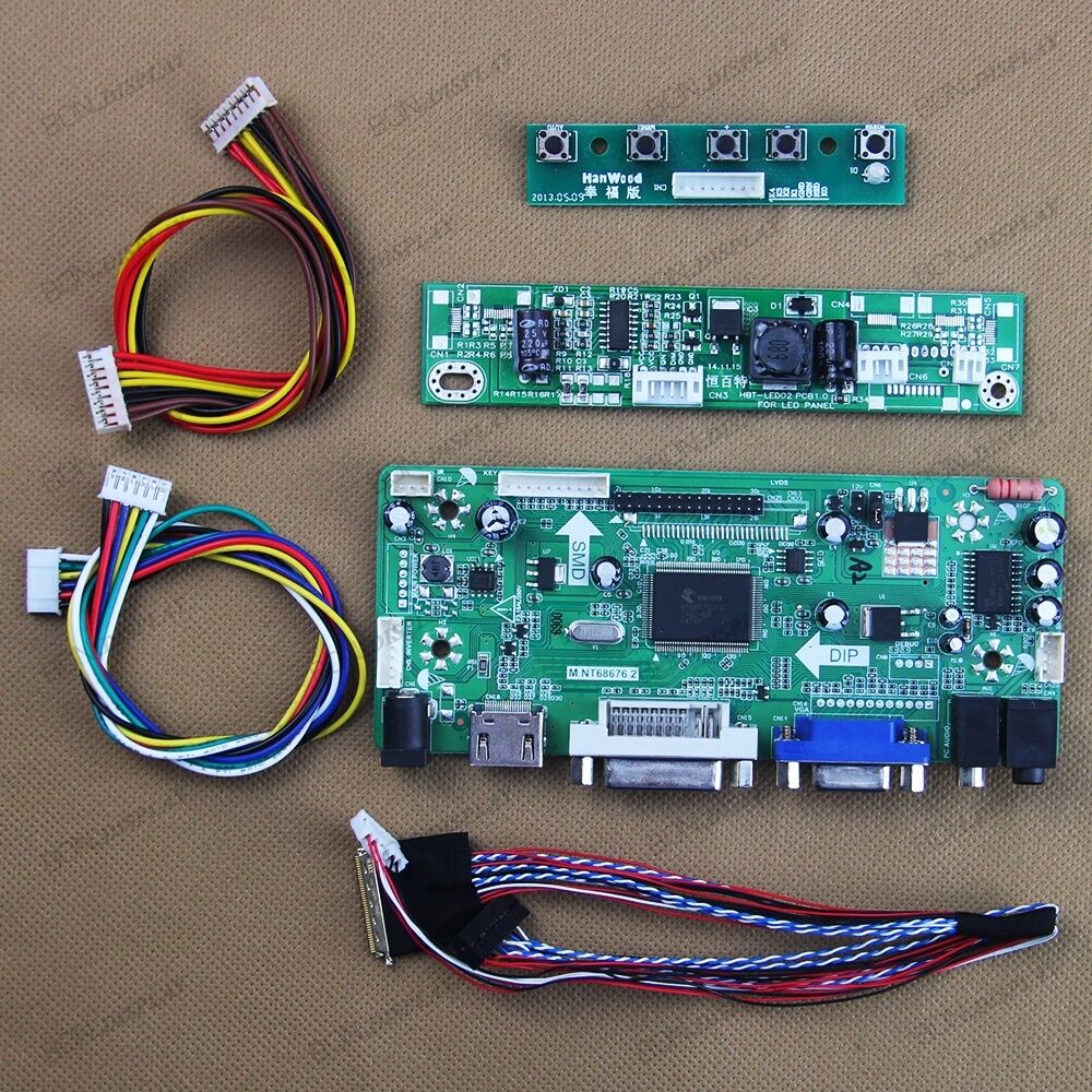M.NT68676 HDMI+DVI+VGA+AUDIO LCD Controller Board For 24"INCH M240HW01 1920*1080