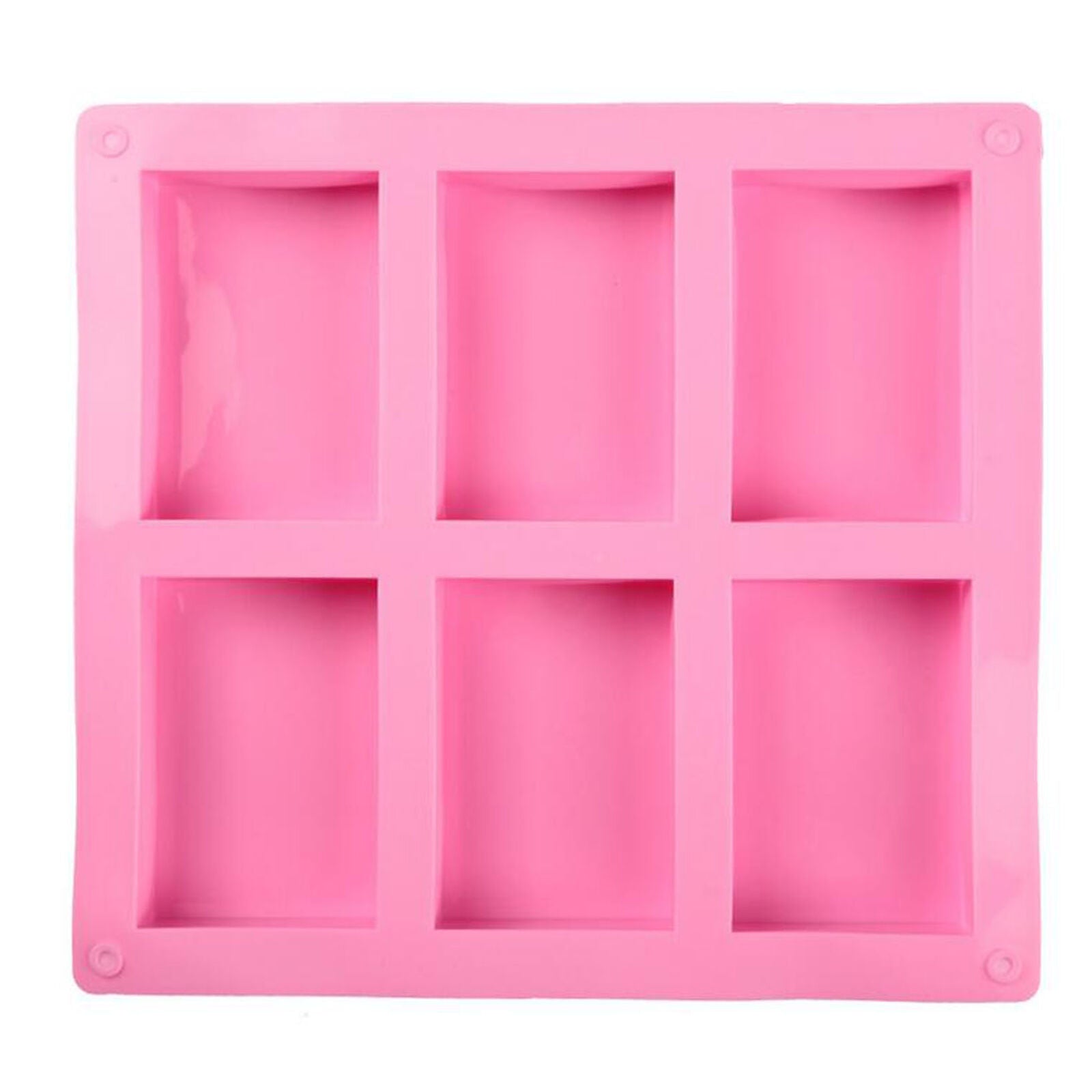 2Pack 6 Cups Square Silicone Cake Mold Hot Chocolate Mould Tool