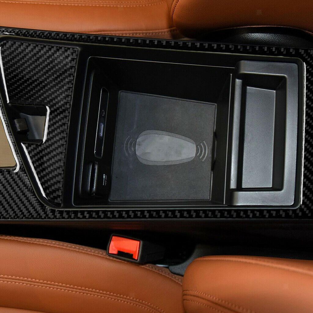 Center Console Armrest Box Decorative Frame Decoration Cover 17-19 Black