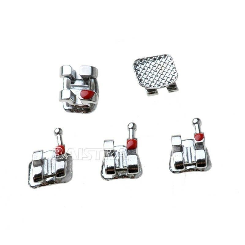100Packs AZDENT Dental Orthodontic Bracket Braces Mini Roth Slot.022 Hooks 3-4-5