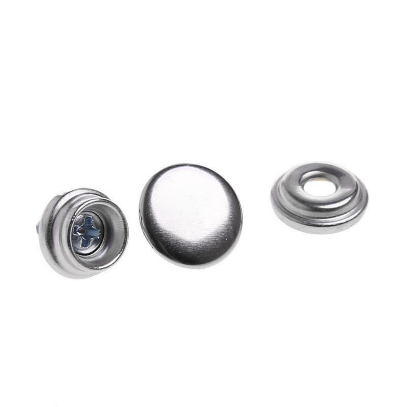 62 Pcs Iron Boat Marine Canvas Fabric Snap Cover Button Socket Kit