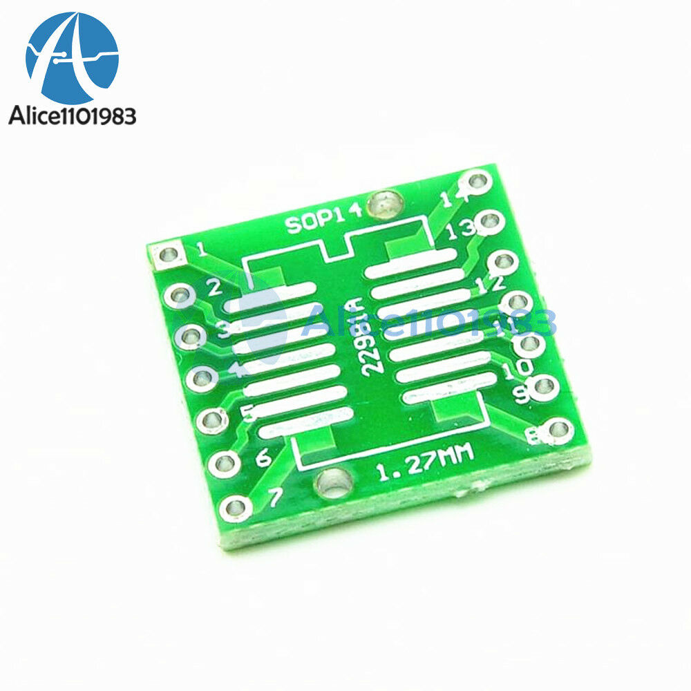 5PCS IC SOP14 SSOP14 TSSOP14 DIP 0.65/1.27/2.54mm Adapter PCB Board Converter