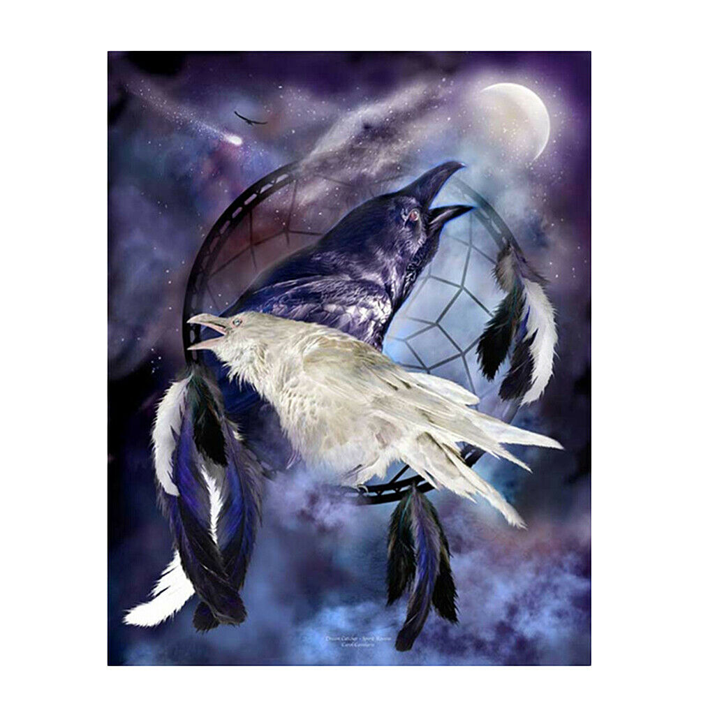 5D Diamond Painting Embroider Cross Stitch Animal Crow 1