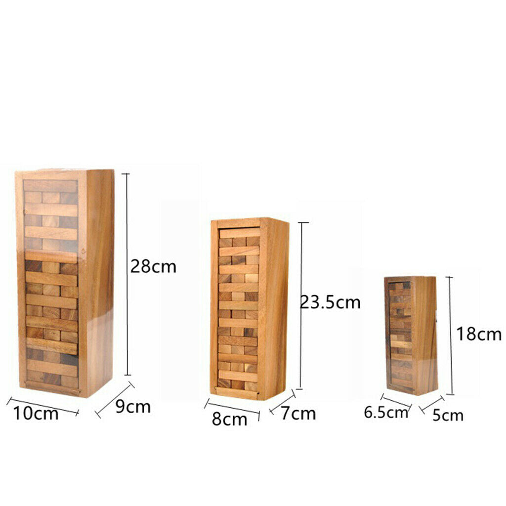 120pcs Wooden Dominos Block + Tower Wood Block Stacking Family Game for Kids