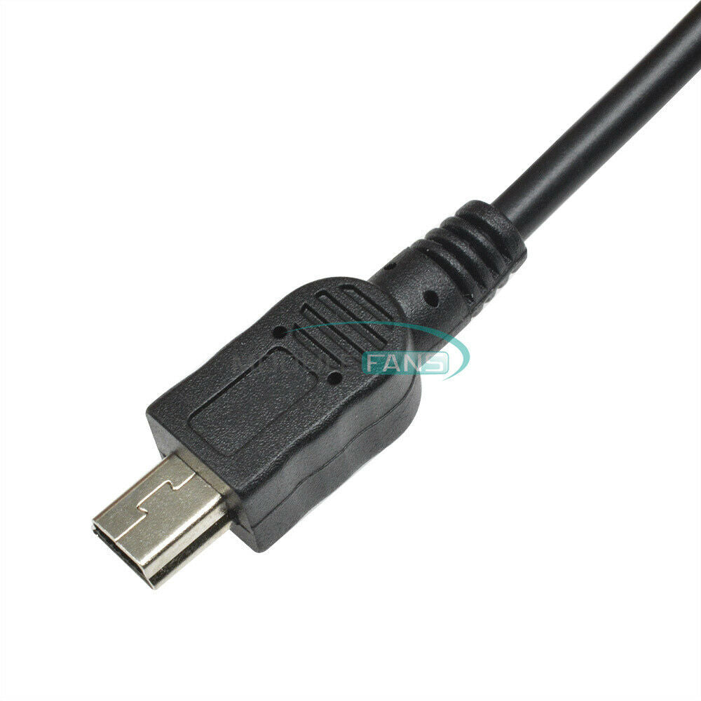 12V To 5V 3A 15W Voltage Regulator with Mini 5 Pin USB Cable UN3F Car Charger