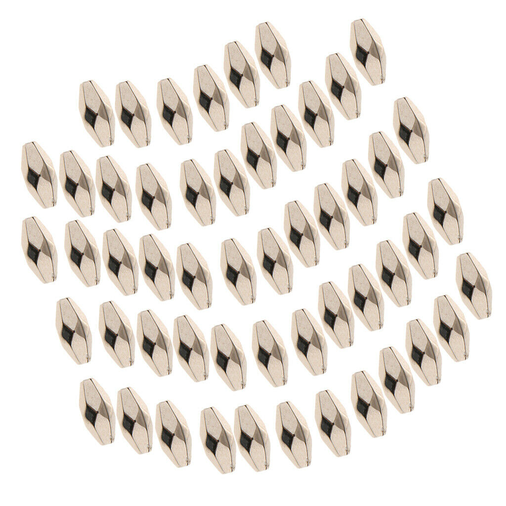 100pcs Faceted Loose Beads Geometric Handmade Craft Findings Accessories