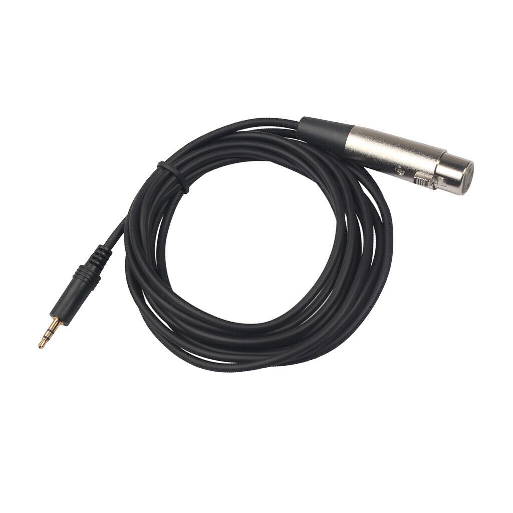 3.5mm 1/8 inch TRS Stereo Male to XLR Female Adapter Cable Cord