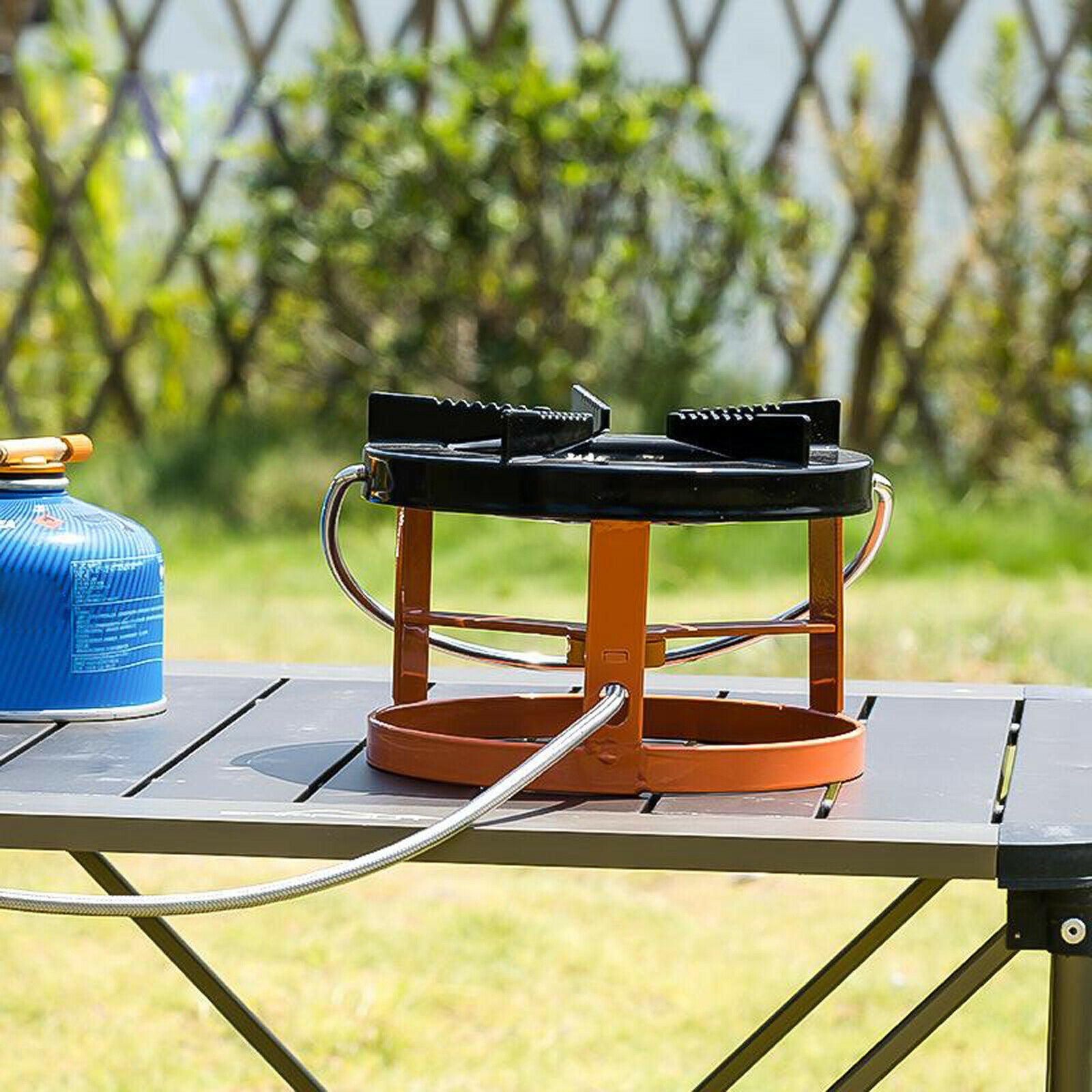 Split Type Camping Stove Mini Cookout Burner Furnace Propane Gas BBQ Cooker