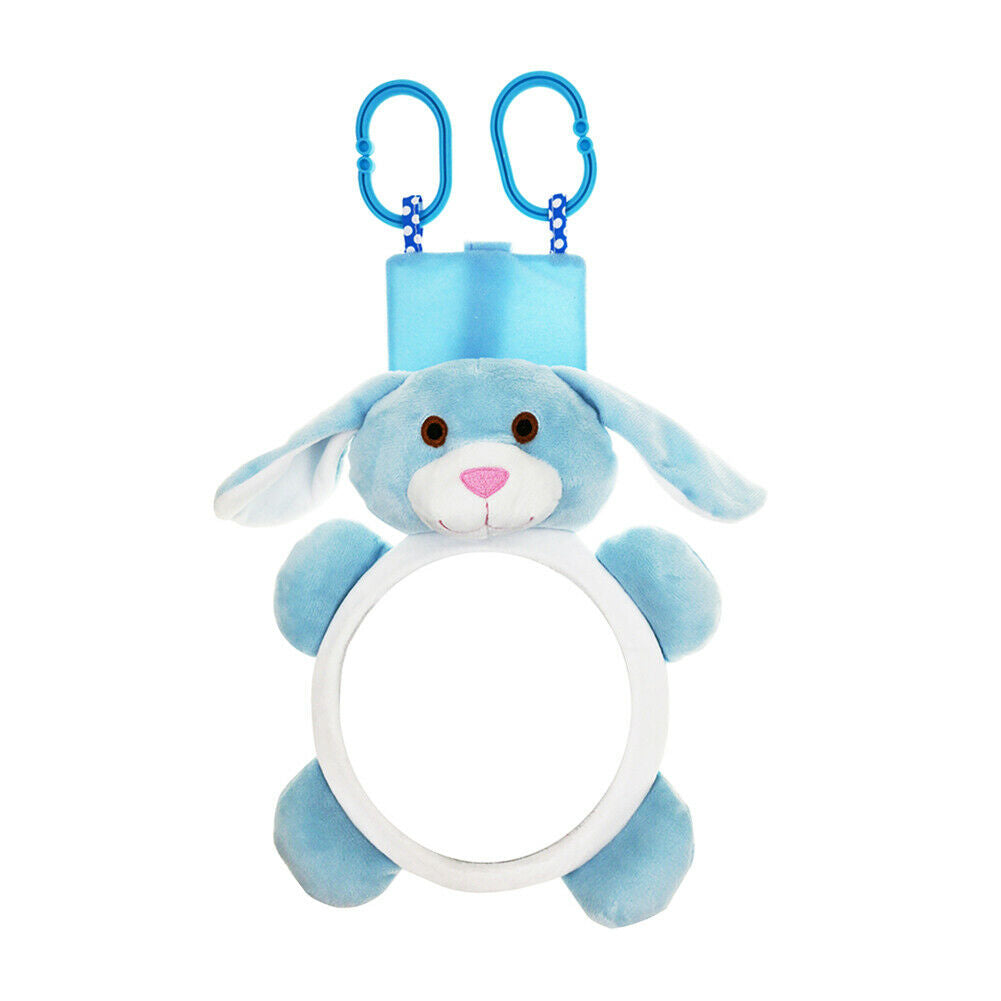Cartoon Puppy Car Adjustable Rearview Mirror Infant Safety Seat Back Mirror @