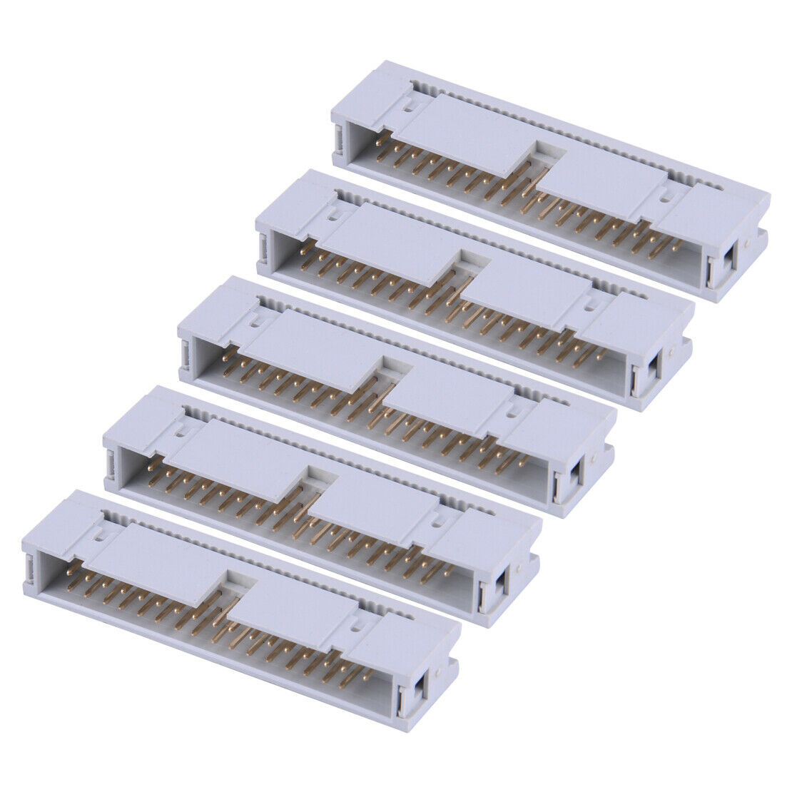 5Pcs 2.54mm 2x17 Pin 34 Pin Male Header IDC Ribbon Cable Transition Connector as