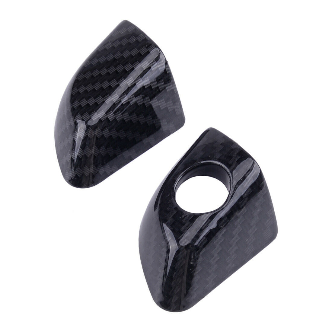 8pcs Carbon Fiber Black Door Handle Cover Trim fit for Hyundai Elantra 16-19 New