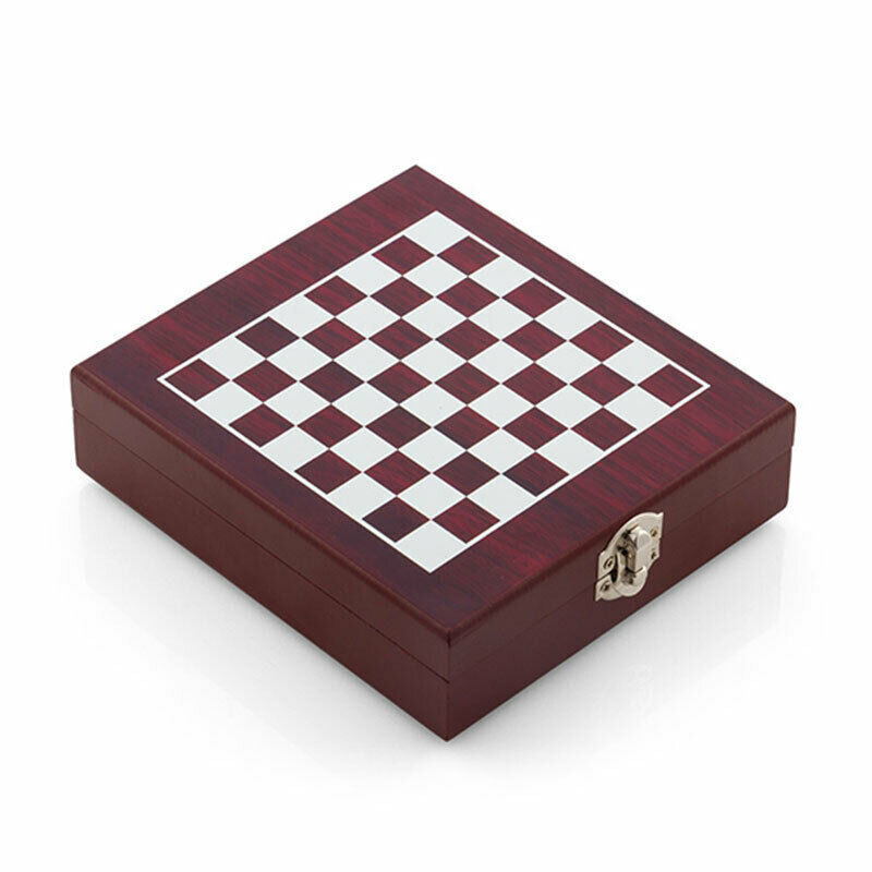 Set D’Accessories To Wine And Checkerboard IN Box - For Fans Chess Set - New