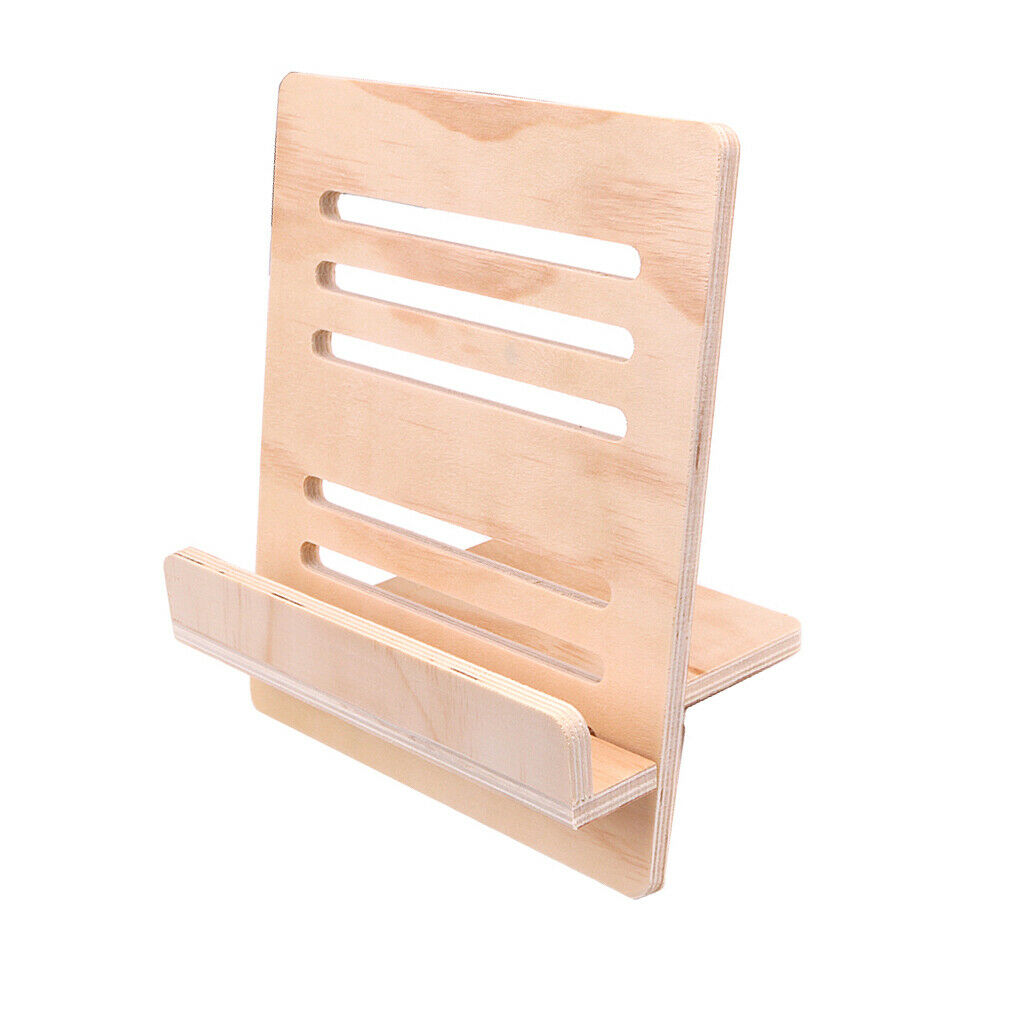 Wooden Bookstand Desktop Music Stand Detachable Portable 260 x 230 x 4mm