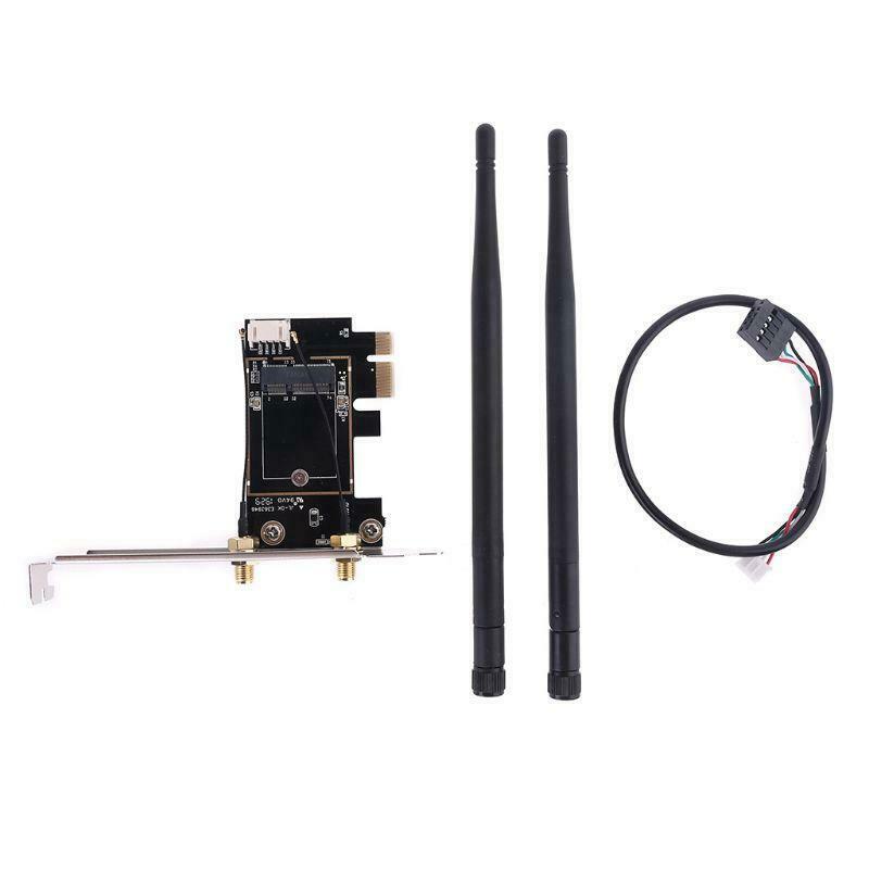 New Wireless Card to pciE-1X to NGFF-Ekey PCIE Laptop Pc WIFI WLAN Card Adapter