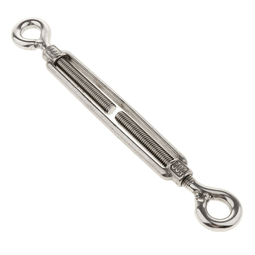 304 Stainless Steel Turnbuckle Screw M10 Suitable for Tightening Rope, Length