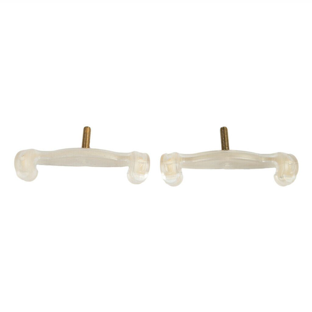 10 Pieces Violin Shoulder Rest Feet White Violin Replacement Parts 1-2 1-4