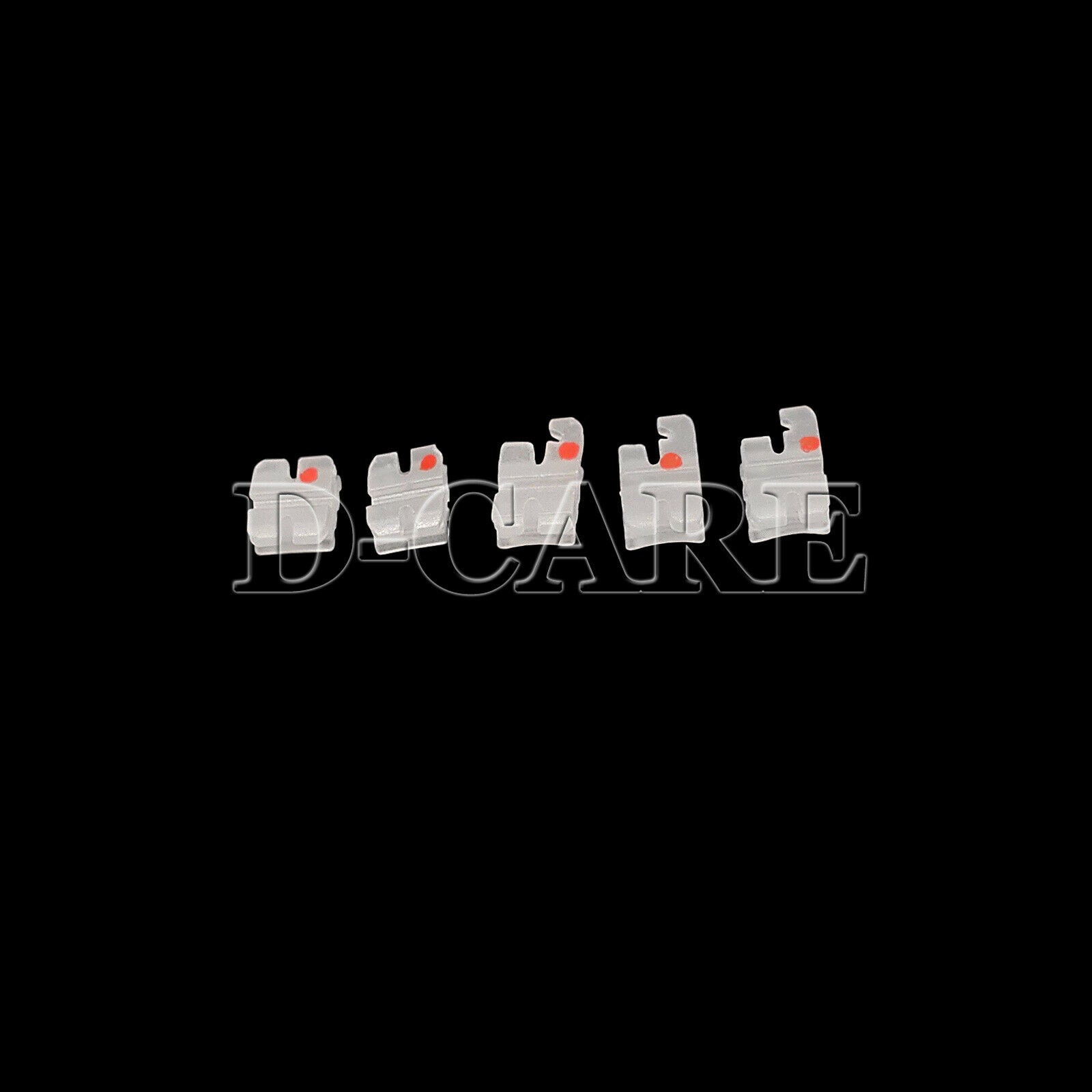 10 Packs Dental Orthodontic Bracket Braces Ceramic MBT 022 with 3-4-5 Hooks DC