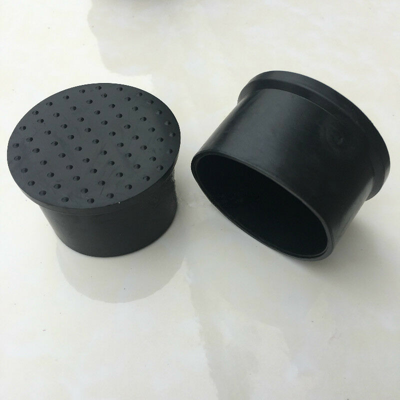 8PCS Tube Insert Chair Leg Cap Black Rubber Tubing Plug Protect floor 28.5X48mm