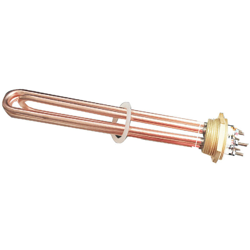 Threaded Electric Water Tank Heating Tube Copper M47 DN40 Heated Pipe 220V 9KW