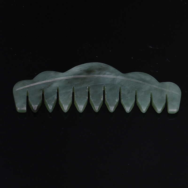 natural stone comb women handmade jade comb shape design massage comb VxJ.l8