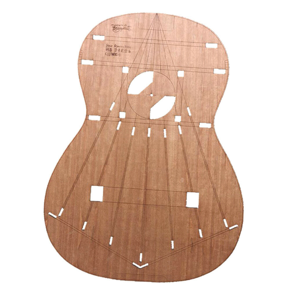 Premium Classical Guitar Body Template Layout for Jose Romanios Guitar, Building