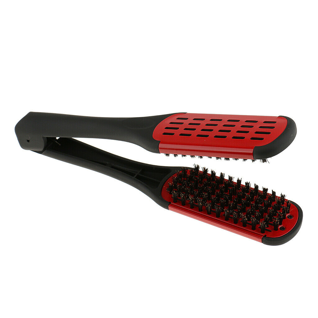 Hair Straightening Hairdresser Hair Straightener Brush Combing Hair Styling Comb