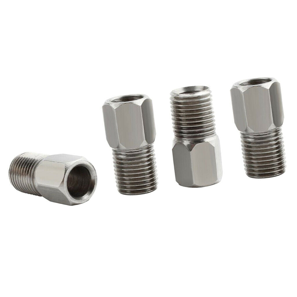 4 Pieces Bike Brake Hose Connector Hydraulic Brake Oil Hose Fitting Screw,
