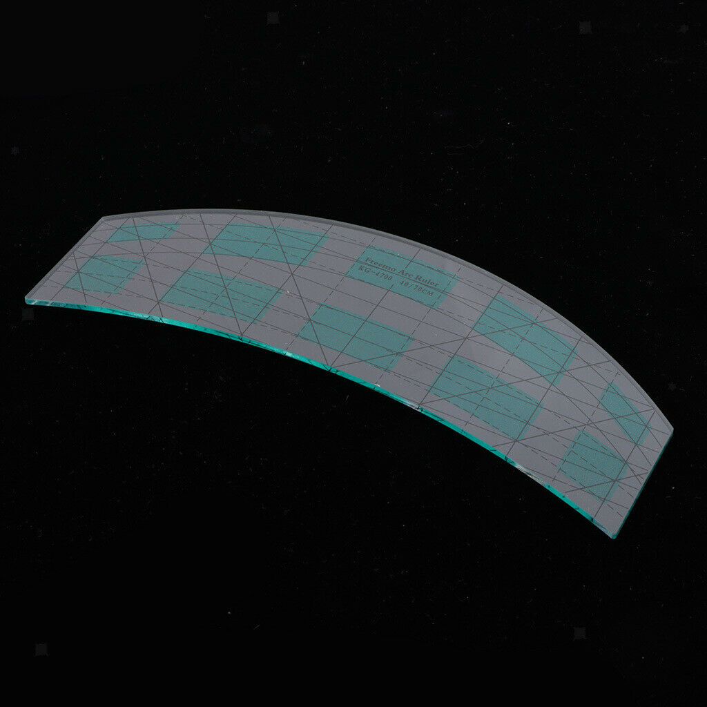 Black Line Curved Craft Quilting Ruler Template Cutting Drawing Sewing Tools